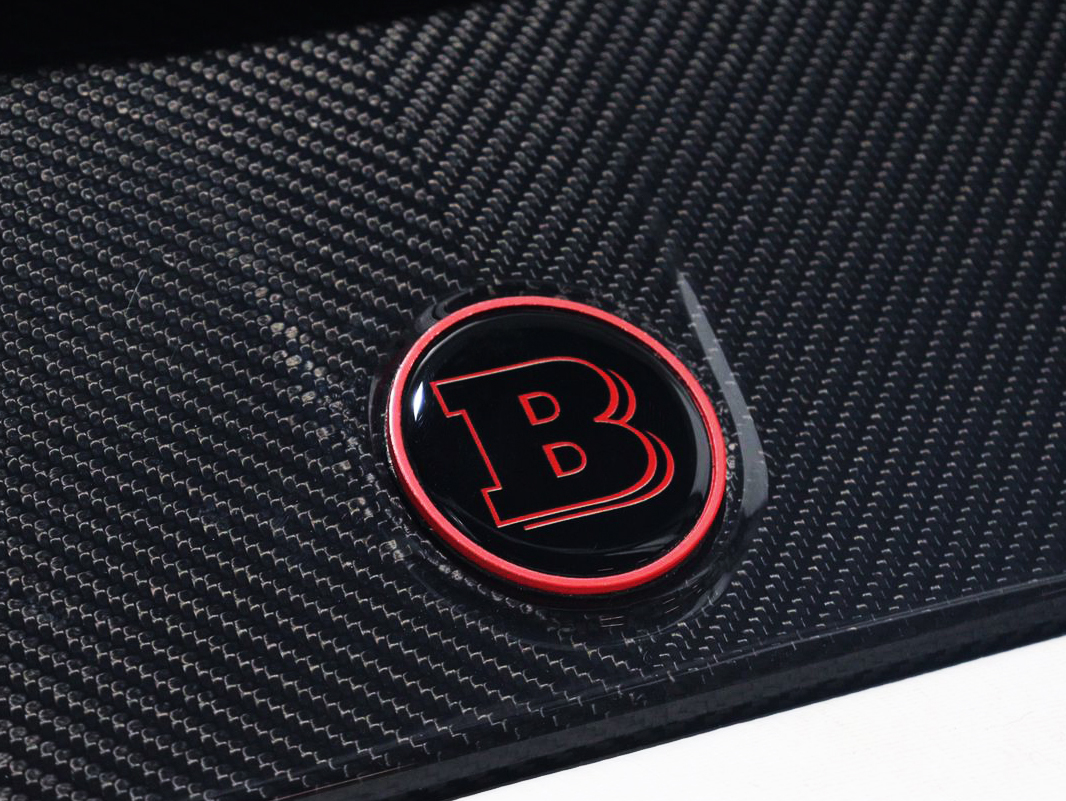 Red Metal Brabus Badge Logo Emblem 55mm for Hood Scoop Trunk Mercedes-Benz G-Wagon G-Class W463 W463A